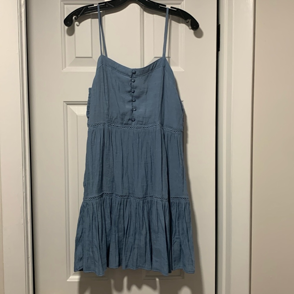 Love Tree Blue sundress with spaghetti straps never worn .. no tags Size M